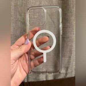 Speck iPhone 13 Pro Max MagSafe clear safe. Good used condition.